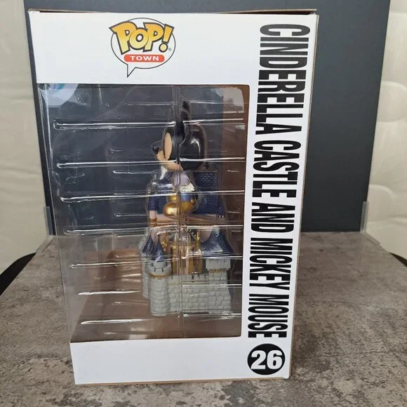 Funko Pop Town Château Cendrillon Et Mickey Mouse 26 - Figurine Vinyl - Neuf